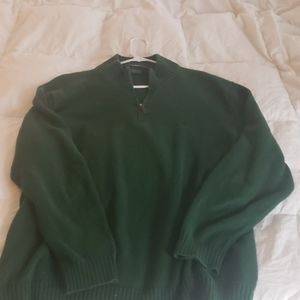 Polo Ralph Lauren dark green quarter zip sweater